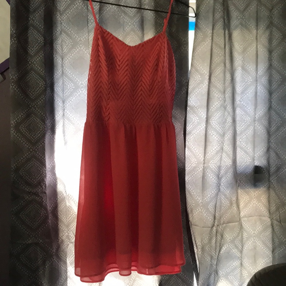 Salmon colored sun dress